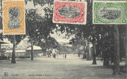 CPA CONGO BELGE "avenue royale à Boma"