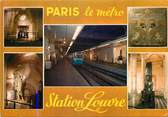 75 Pari / CPSM FRANCE 75 "Paris, station Louvre" / METRO