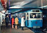 75 Pari / CPSM FRANCE 75 "Paris, rame sur pneumatiques en station" / METRO