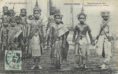 CPA CAMBODGE "Pnom Pemh, danseuses"