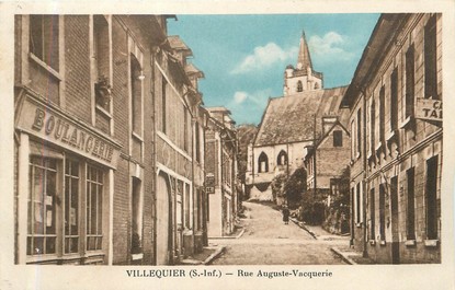 / CPA FRANCE 76 "Villequier, rue Auguste Vacquerie"