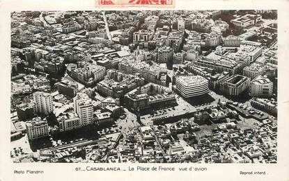 CPSM MAROC "Casablanca, la place de France"