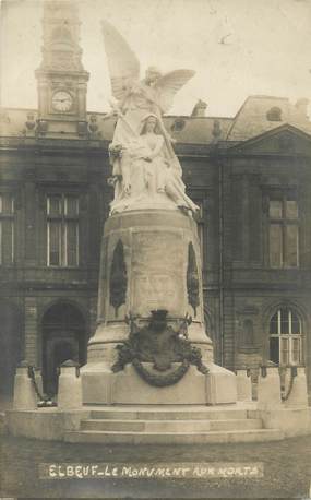 / CARTE PHOTO FRANCE 76 "Elbeuf, le monument aux morts"