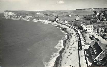 / CPSM FRANCE 76 "Veulettes sur Mer, vue générale de la plage"