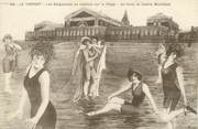 76 Seine Maritime / CPA FRANCE 76 "Le Tréport, les baigneuses en maillots sur la plage"