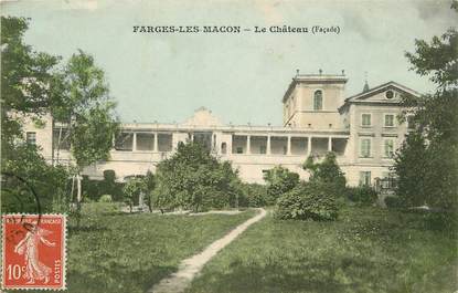 CPA FRANCE 71 "Farges les Macon, le Château"