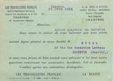 28 Eure Et Loir / CPSM FRANCE 28 "Chartres, les travailleurs Français" / CARTE PUBLICITAIRE / MUTUELLE