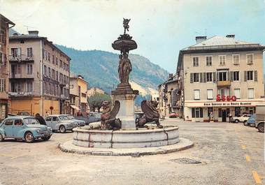 / CPSM FRANCE 39 "Morez, la fontaine aux lions"