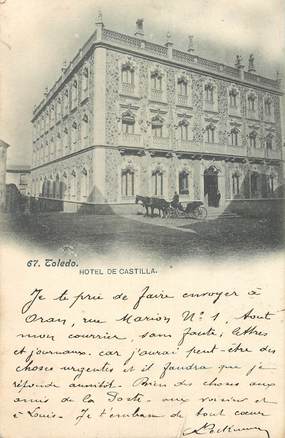 CPA ESPAGNE "Toledo, Hotel de castilla"