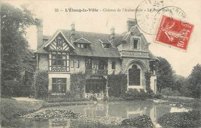 / CPA FRANCE 78 "L'étang la Ville, château de l'Auberderie, le petit Etang"