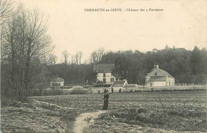 / CPA FRANCE 78 "Dammartin en Serve, château des 3 fontaines"