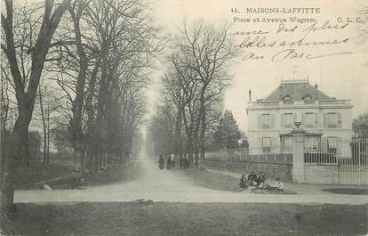/ CPA FRANCE 78 "Maisons Laffitte, place et av Wagram"