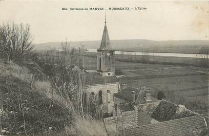 / CPA FRANCE 78 "Environs de Mantes, Mousseaux, l'église"