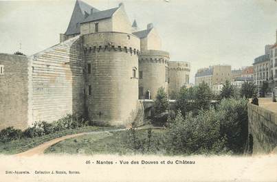 CPA FRANCE 44 "Nantes, vue des douves et du chateau"