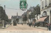 78 Yveline / CPA FRANCE 78 "Versailles, rue Saint Pierre, les tribunaux et l'hôtel de ville" / TRAMWAY