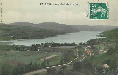 CPA FRANCE 38 "Paladru, vue générale et le lac"