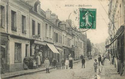 / CPA FRANCE 76 "Bolbec, rue Gambetta"