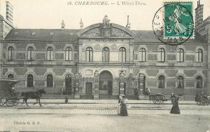 / CPA FRANCE 50 "Cherbourg, l'hôtel Dieu"