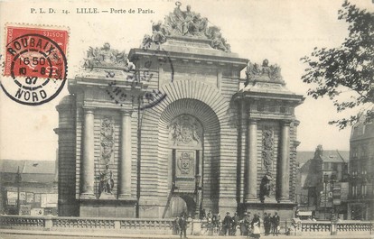 / CPA FRANCE 59 "Lille, porte de Paris"