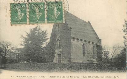 / CPA FRANCE 37 "Semblançay, château de la source"
