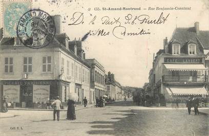 / CPA FRANCE 18 "Saint Amand Montrond, rue Benjamin Constant "