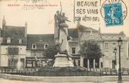 21 Cote D'or / CPA FRANCE 21 "Beaune, place et monument Carnot" / FLAMME