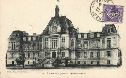 / CPA FRANCE 27 "Evreux, l'hôtel de ville"