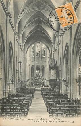 / CPA FRANCE 60 "Compiègne, l'église Saint Antoine"