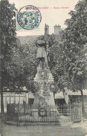 / CPA FRANCE 25 "Montbéliard, statue Denfert"