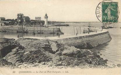 / CPA FRANCE 56 "Quiberon, le port de Port Haliguen"