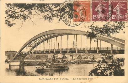 / CPA FRANCE 78 "Conflans fin d'Oise, le nouveau pont"