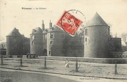 / CPA FRANCE 80 "Péronne, le château"