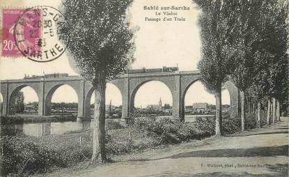 / CPA FRANCE 72 "Sablé sur Sarthe, le viaduc"