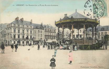 / CPA FRANCE 56 "Lorient, le kiosque de la place Alsace Lorraine"