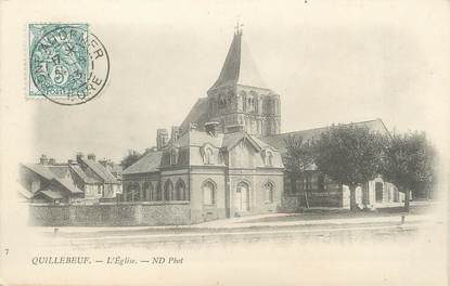 / CPA FRANCE 27 "Quillebeuf, l'église"