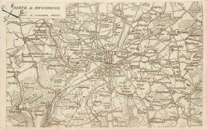 / CPA FRANCE 57 "Metz" / CARTE GEOGRAPHIQUE