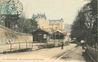 CPA FRANCE 73 "Aix les Bains, gare du Revard"