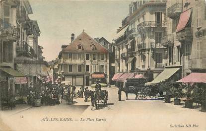 CPA FRANCE 73 "Aix les Bains, la place carnot"