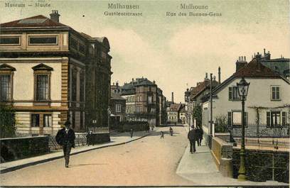 CPA FRANCE 68 "Mulhouse, rue des Bonnes Gens"