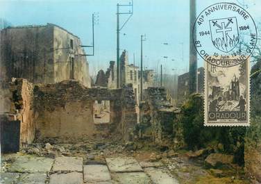 CPSM FRANCE 87 "Oradour sur Glane, les ruines" CARTE MAXIMUM