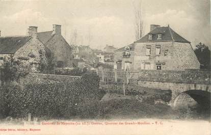 / CPA FRANCE 53 "Gorron, quartier des grands moulins"