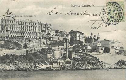 / CPA MONACO "Monte Carlo, casino et hôtel de l'Hermitage"