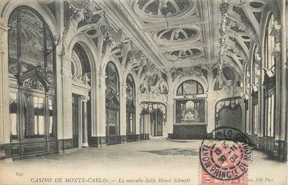 / CPA MONACO "Casino de Monté Carlo, la nouvelle salle Henri Schmitt"