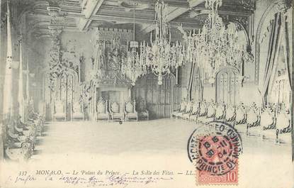 / CPA MONACO "Le palais du Prince, la salle des fêtes"