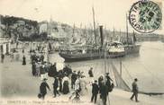 14 Calvado / CPA FRANCE 14 "Trouville, départ du bateau du Havre Le Rapide"