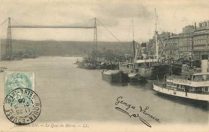 / CPA FRANCE 76 "Rouen, le quai du Hâvre"