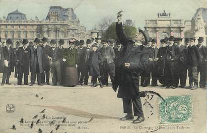 / CPA FRANCE 75001  "Paris, le charmeur d'Oiseaux aux Tuileries, le loustic"