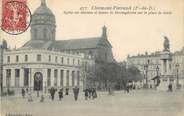 63 Puy De DÔme / CPA FRANCE 63 "Clermont Ferrand, église des Minimes et statue de Vercingétorix" sur la place de Jaude"