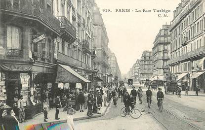 / CPA FRANCE 75002 "Paris, la rue Turbigo"