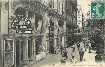 / CPA FRANCE 75002 "Paris, Le théatre Parisana, bld Poissonnière" / KINEPHONE